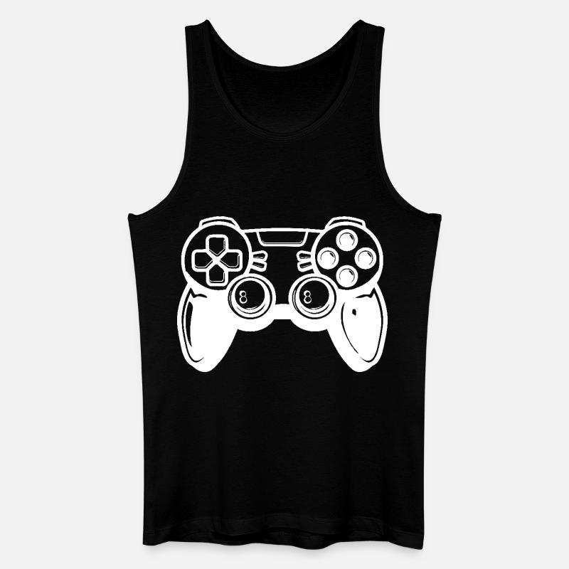 Videogames Controller - Männer Bio Tank Top - Schwarz