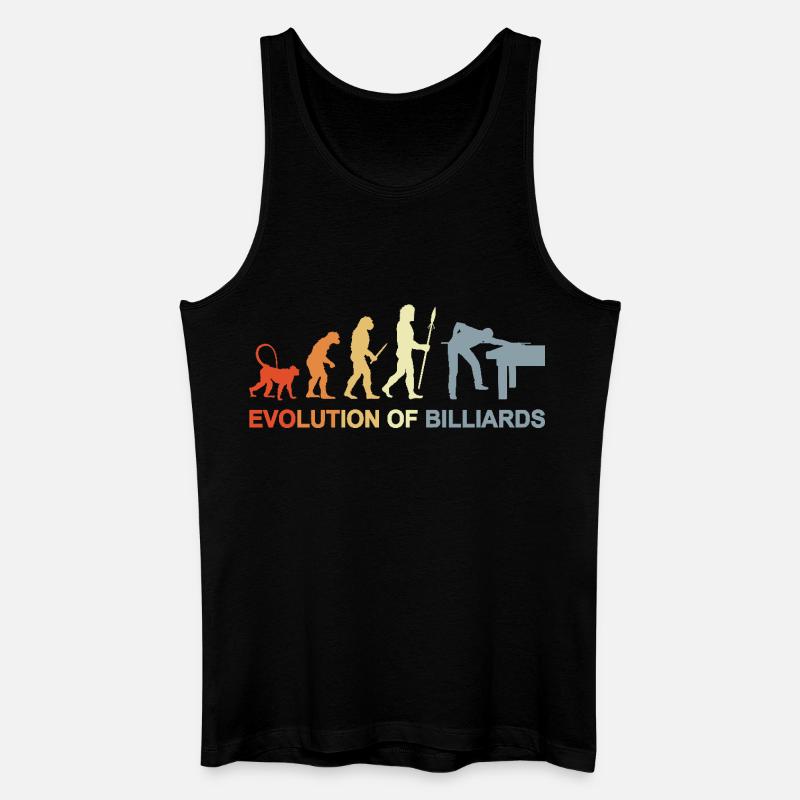 Pool Billard Evolution - Männer Bio Tank Top - Schwarz