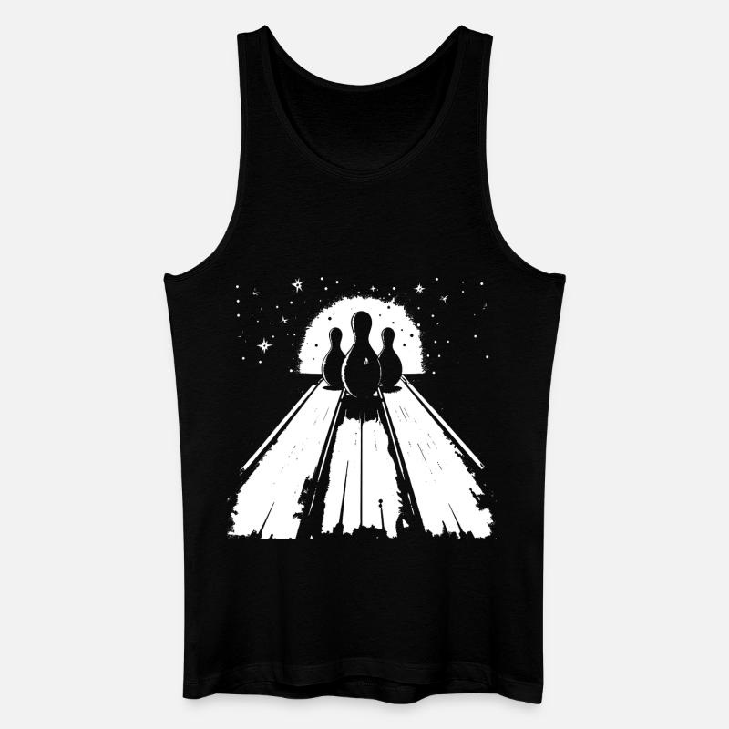 Bowling - Männer Bio Tank Top - Schwarz
