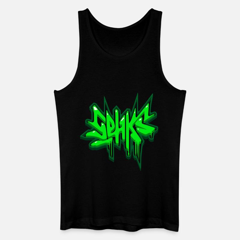Sehks Grün 3D - Männer Bio Tank Top - Schwarz