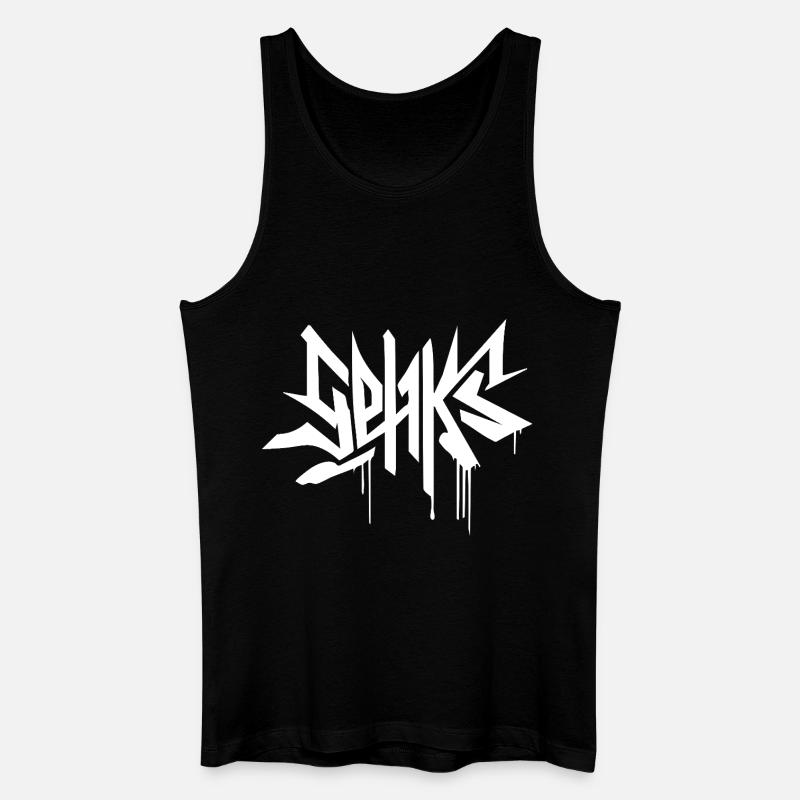 Sehks weiß - Männer Bio Tank Top - Schwarz