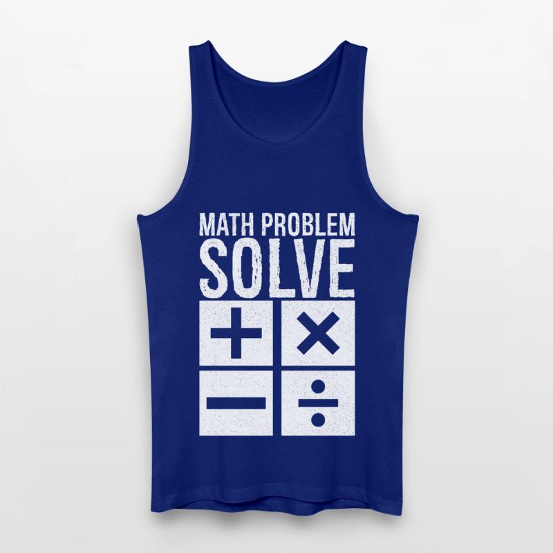 math problem solve Männer Bio Tank Top
