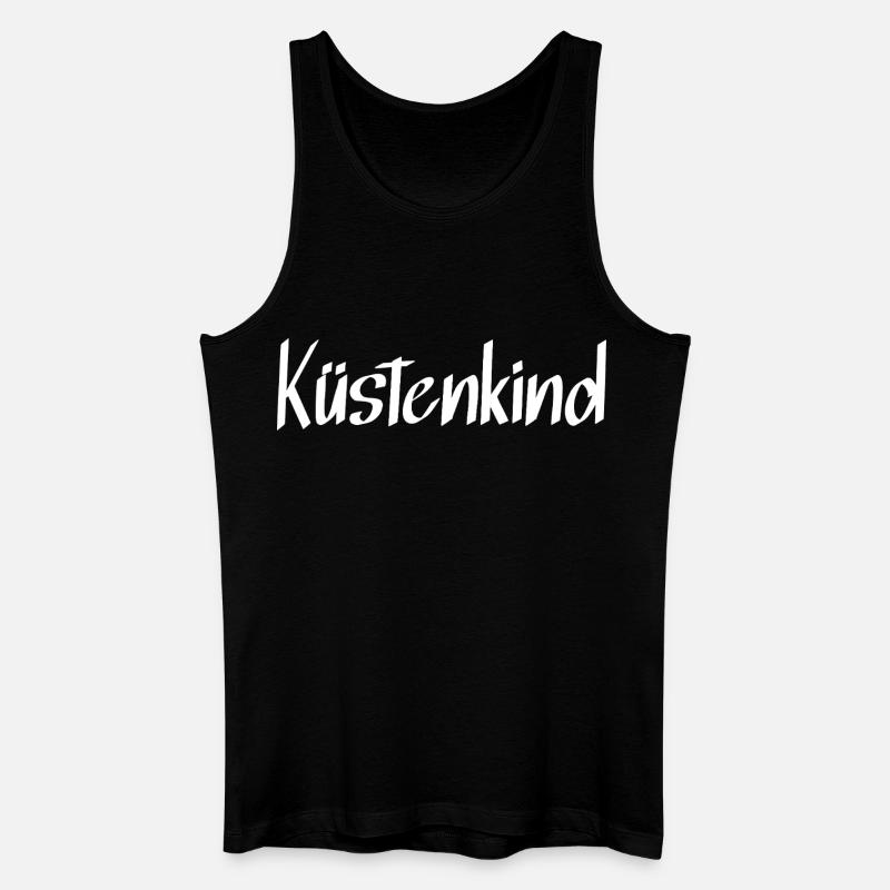 Küstenkind - Männer Bio Tank Top - Schwarz