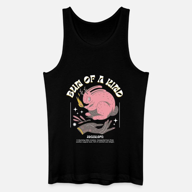 Mystischer Jackalope – Einzigartig & Magisch - Männer Bio Tank Top - Schwarz