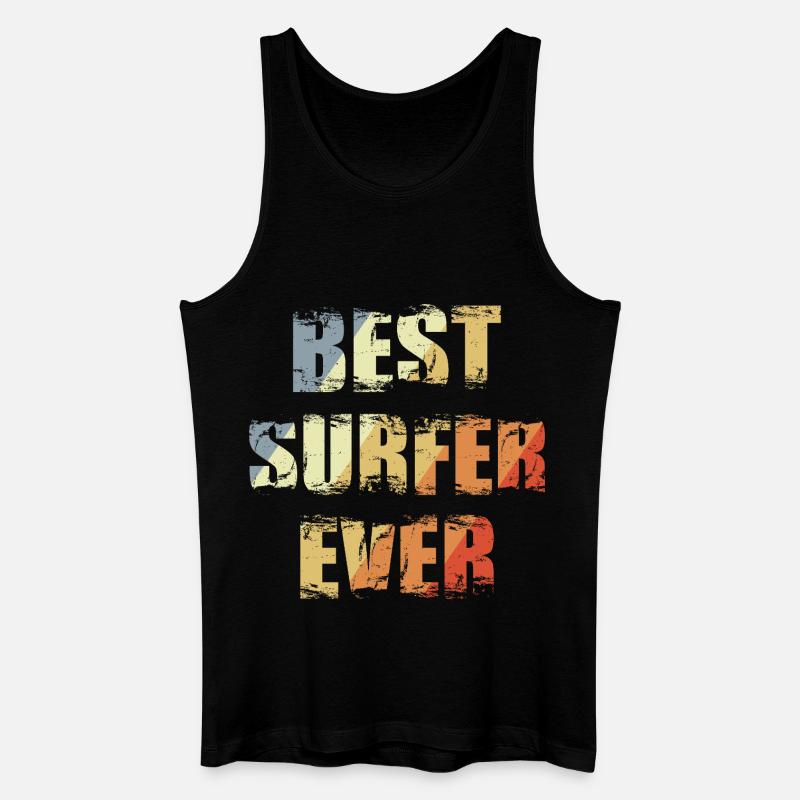 Best Surfer Ever - Männer Bio Tank Top - Schwarz