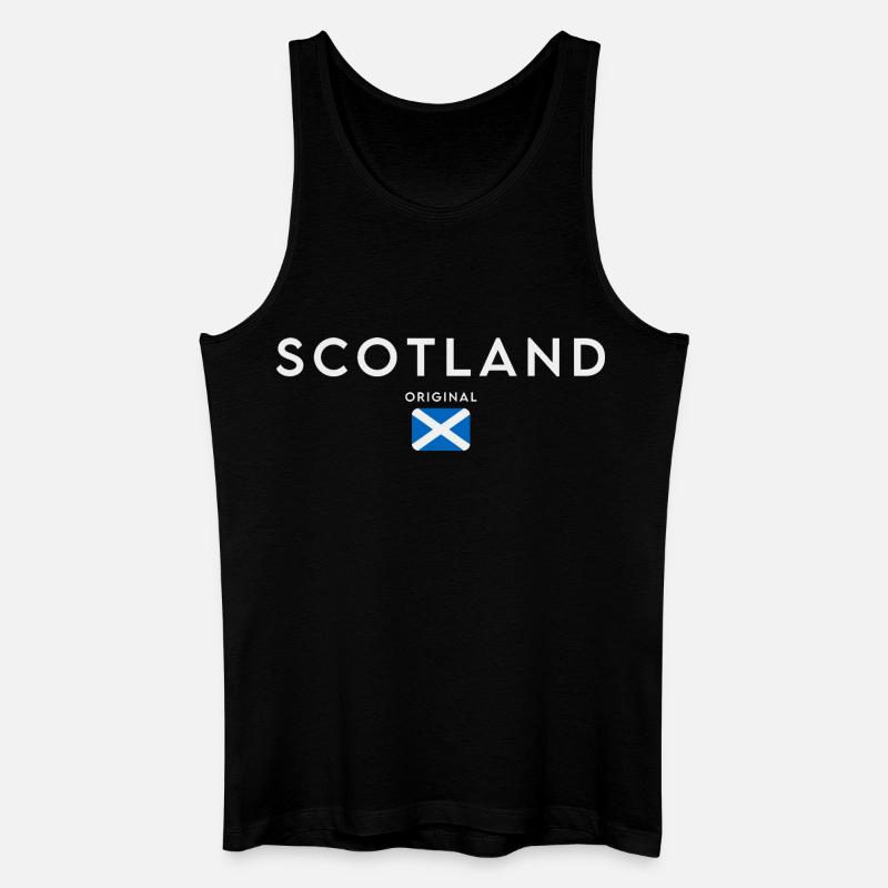 Flagge von Schottland, Schottischer Stolz - Männer Bio Tank Top - Schwarz