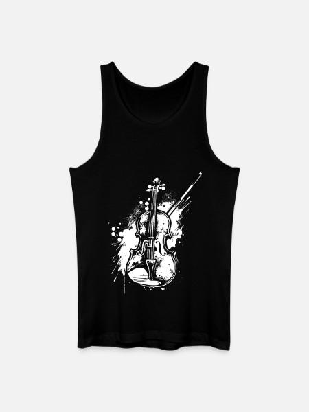 Violon drôle - Débardeur bio Homme - noir