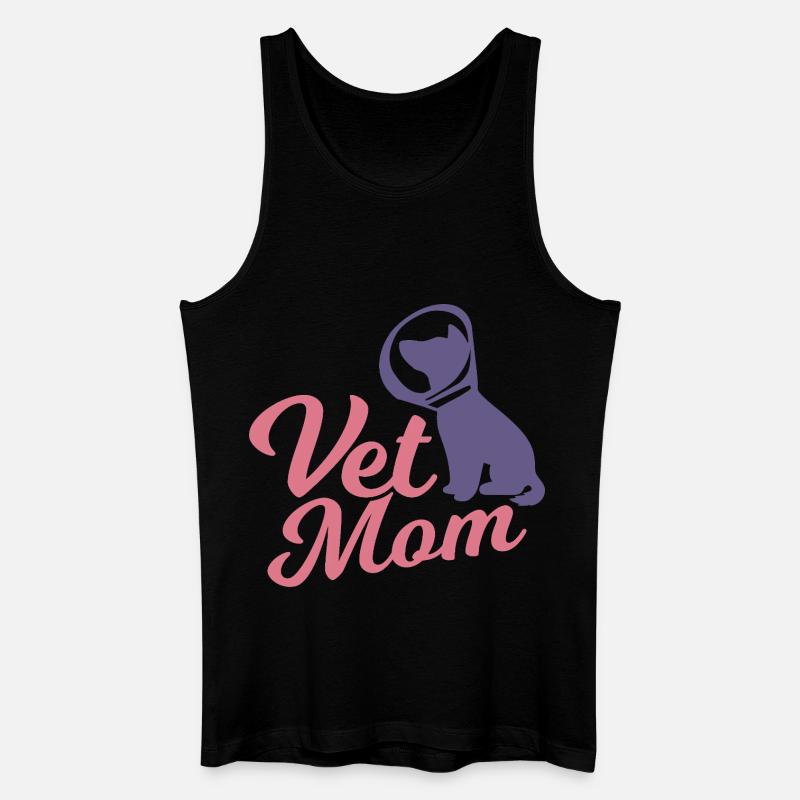 Veterinär Mutter - Männer Bio Tank Top - Schwarz