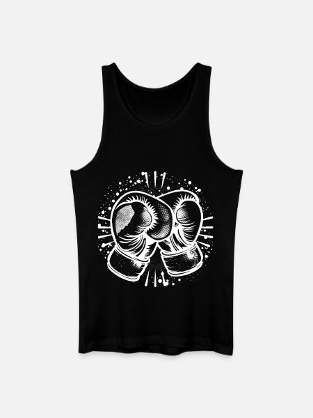Boxing Gloves Drawing - Men’s Organic Tank Top - black
