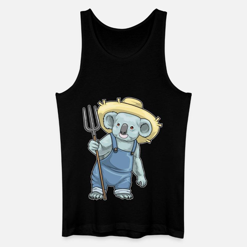 Fourche Koala Farmer - Débardeur bio Homme - noir