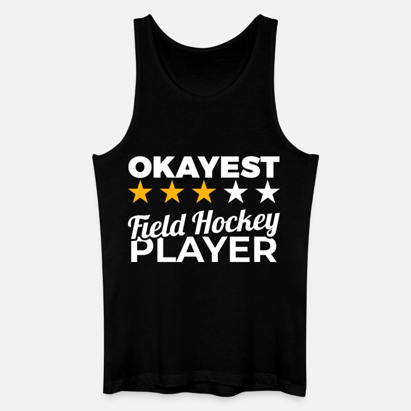Durchschnittlicher Hockeyspieler - Männer Bio Tank Top - Schwarz