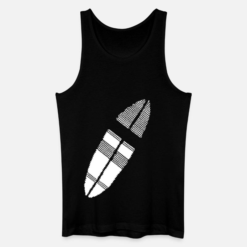planche de surf Pixel Graphic - Débardeur bio Homme - noir