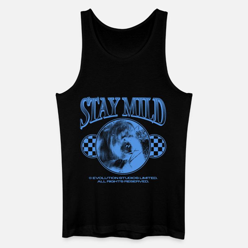 Stay Mild – Chill Vibes Only - Männer Bio Tank Top - Schwarz