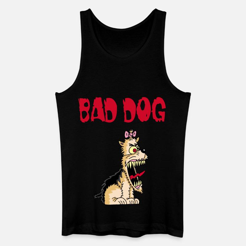 Wütender kleiner Hund - Männer Bio Tank Top - Schwarz