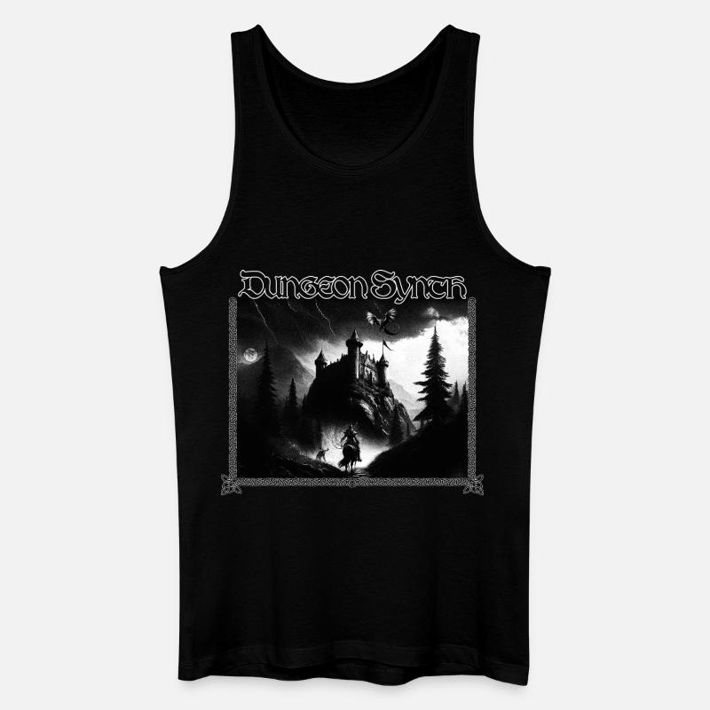 Dungeon Synth - Männer Bio Tank Top - Schwarz