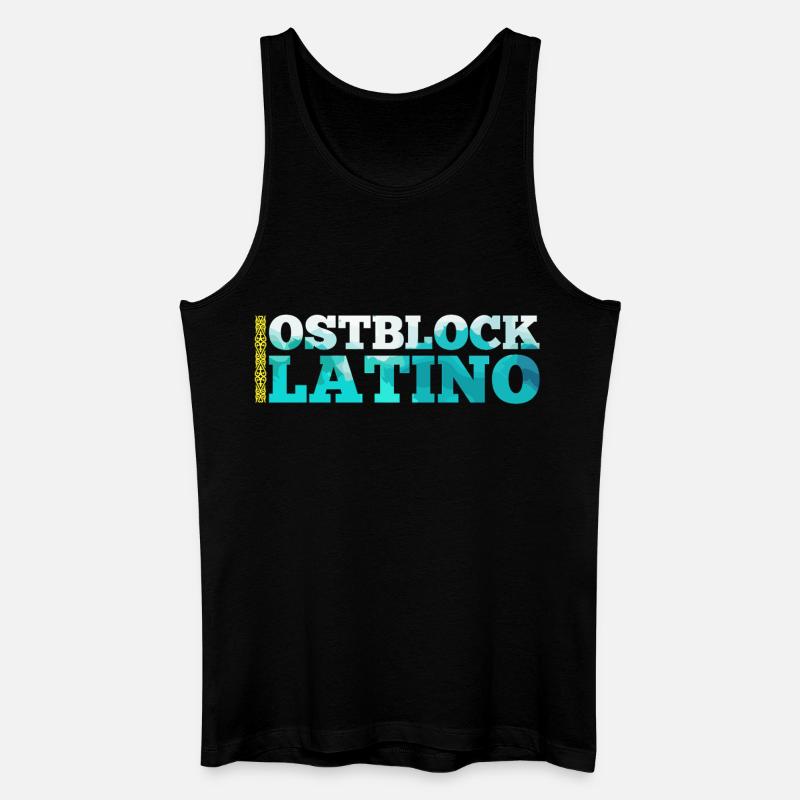 Ostblock Latino Kasache Kasachstan Geschenk - Männer Bio Tank Top - Schwarz
