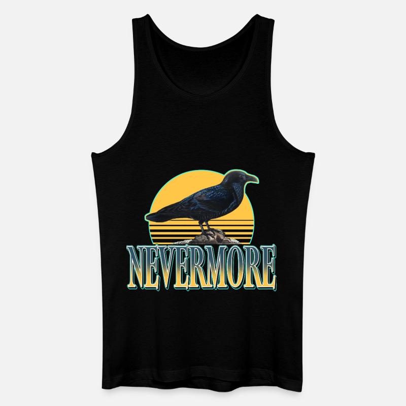 Nevermore – Ravens & Gothic Aesthetics - Men’s Organic Tank Top - black