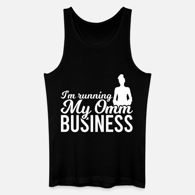 Yogalehrer Witz - Männer Bio Tank Top - Schwarz