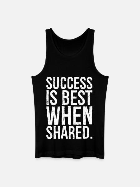 success is best when shared - Men’s Organic Tank Top - black