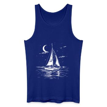 Sailing Drawing - Men’s Organic Tank Top - royal blue - Front