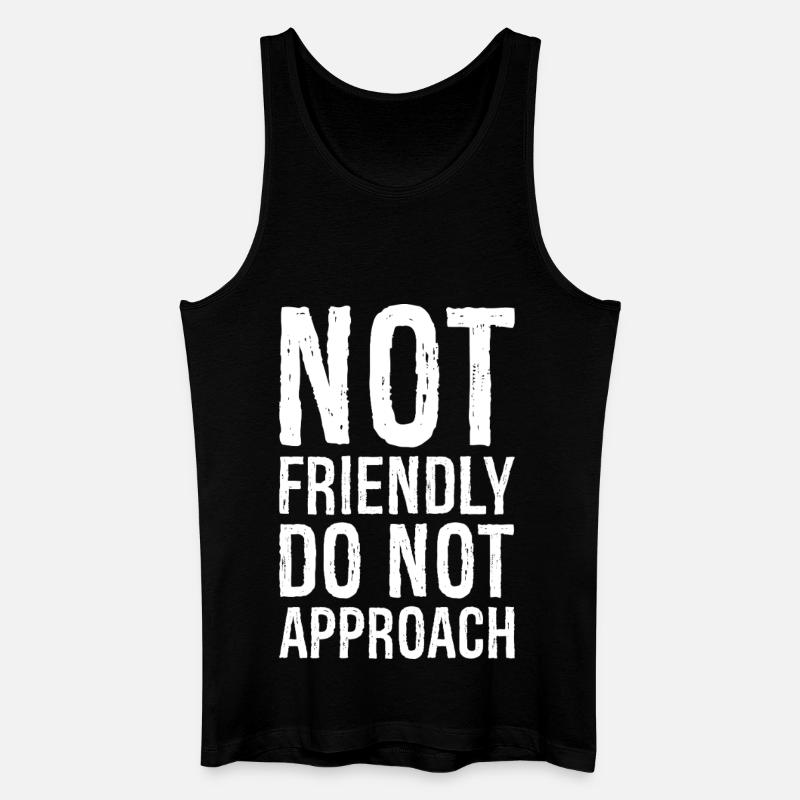 not friendly do not approach - Men’s Organic Tank Top - black