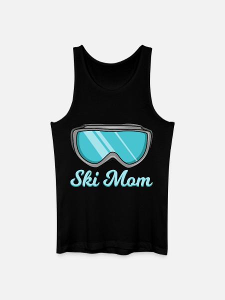 Ski Mama - Männer Bio Tank Top - Schwarz
