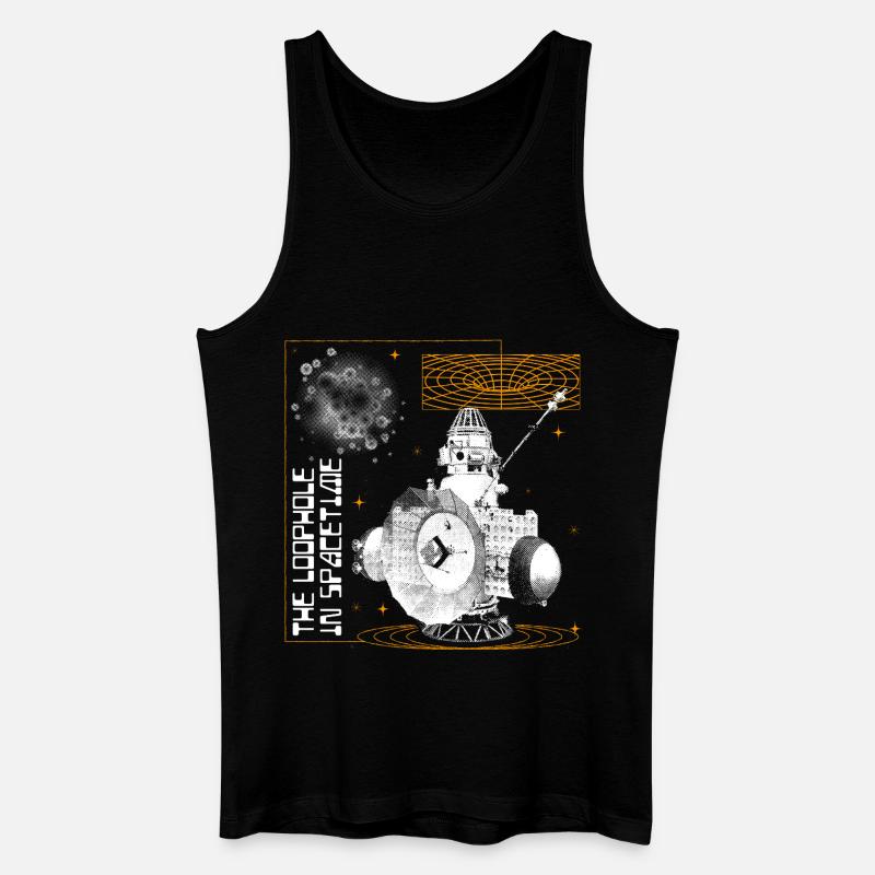 Loophole in Spacetime - Männer Bio Tank Top - Schwarz