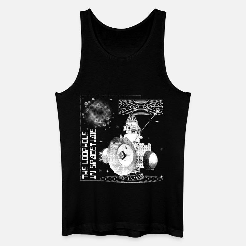 Trou dans le continuum espace-temps - Débardeur bio Homme - noir