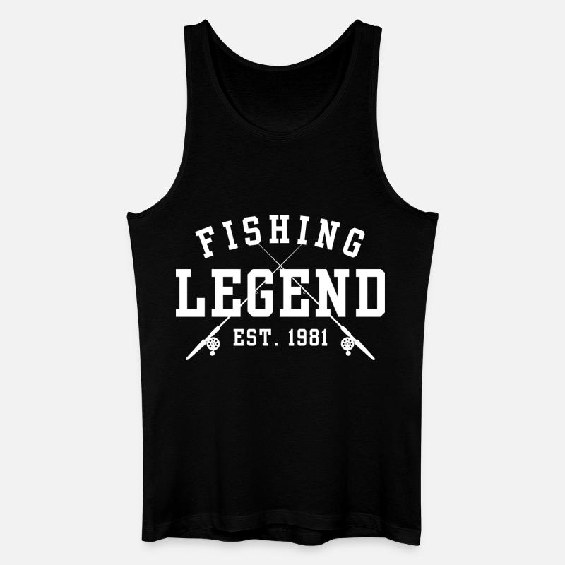 Angel-Legende Est 1981 - Männer Bio Tank Top - Schwarz