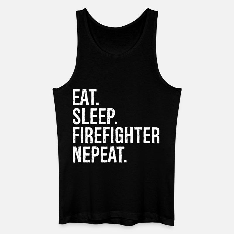 Manger Dormir Pompier Nepeat - Débardeur bio Homme - noir