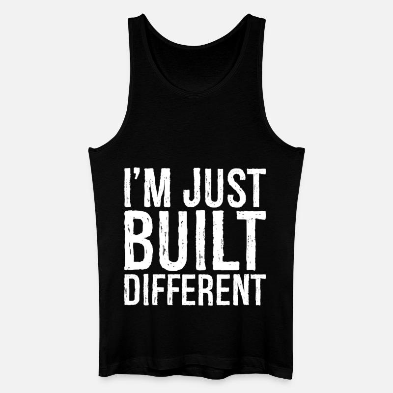 I'm just built different - Men’s Organic Tank Top - black