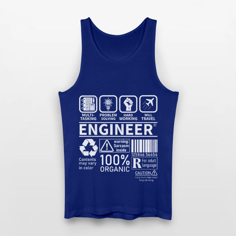 engineer multitasking problem solving hard working Men’s Organic Tank Top