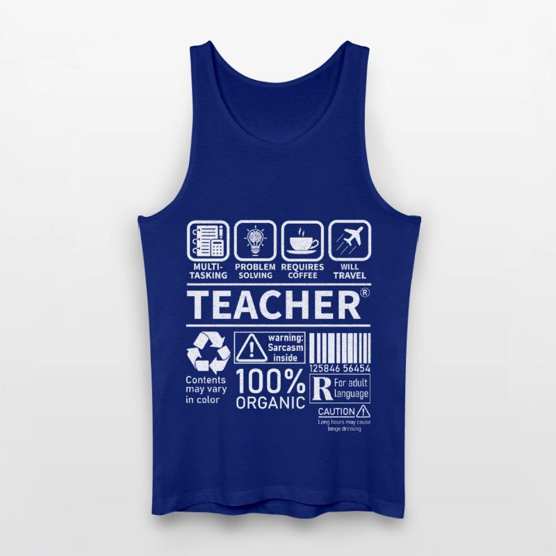 Teacher multi tasking problem solving requires Men’s Organic Tank Top