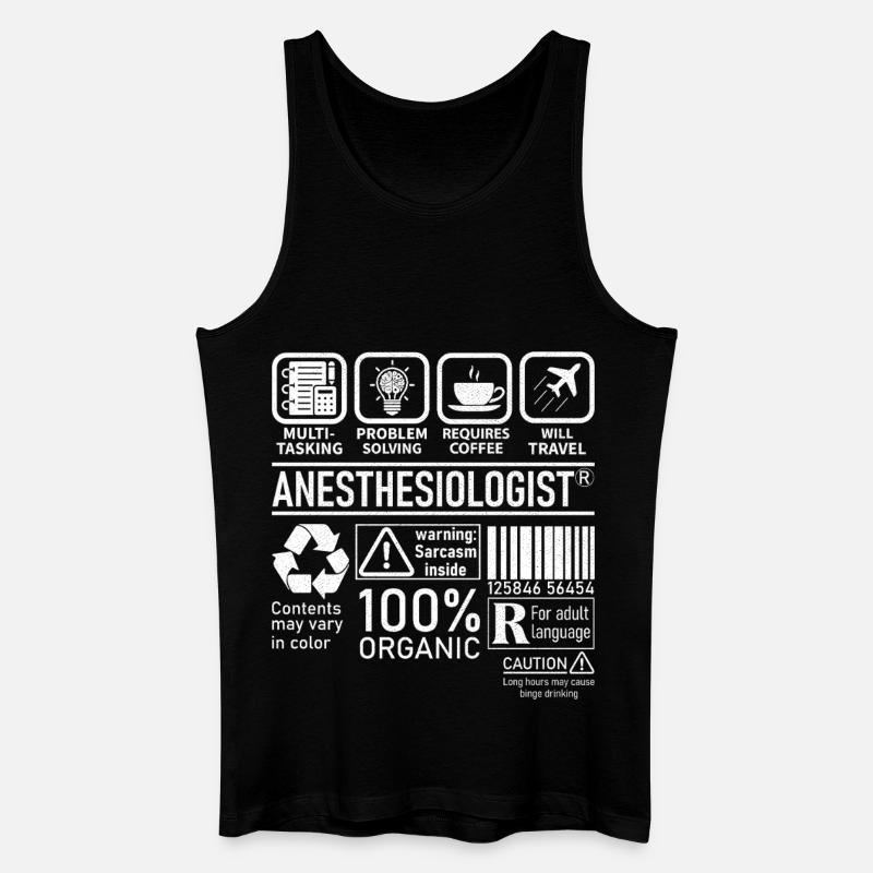 Anesthesiologist multi tasking problem solving - Men’s Organic Tank Top - black