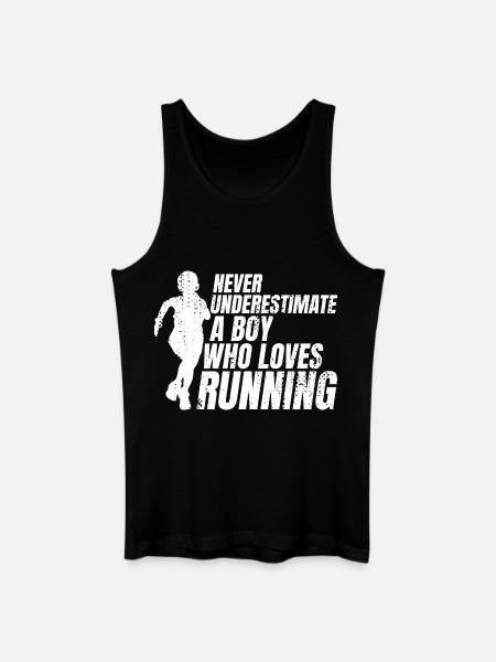 Funny Runner Boy - Men’s Organic Tank Top - black