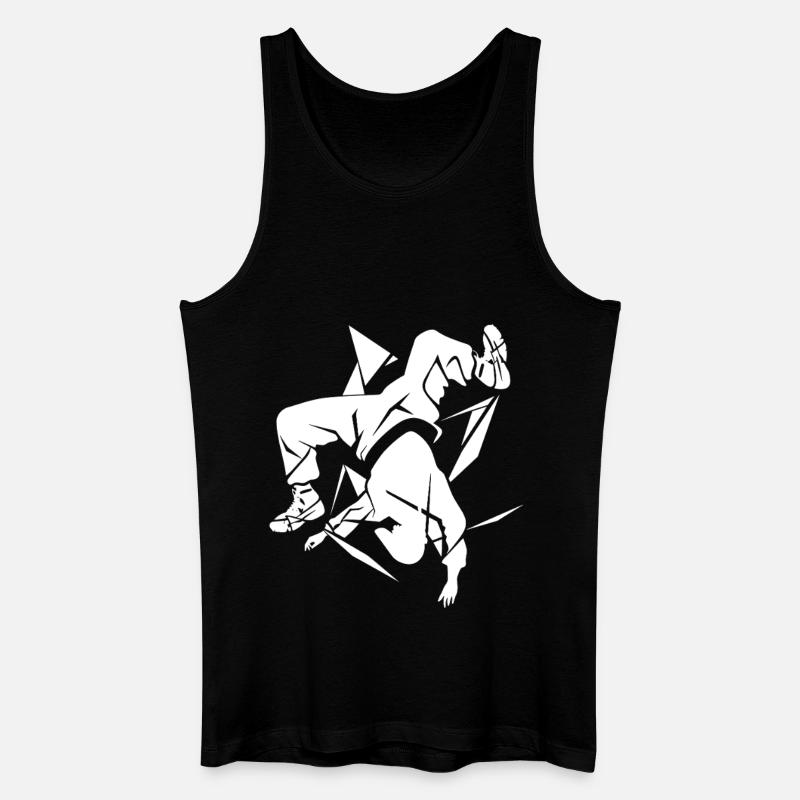 Breakdancer Skizze - Männer Bio Tank Top - Schwarz