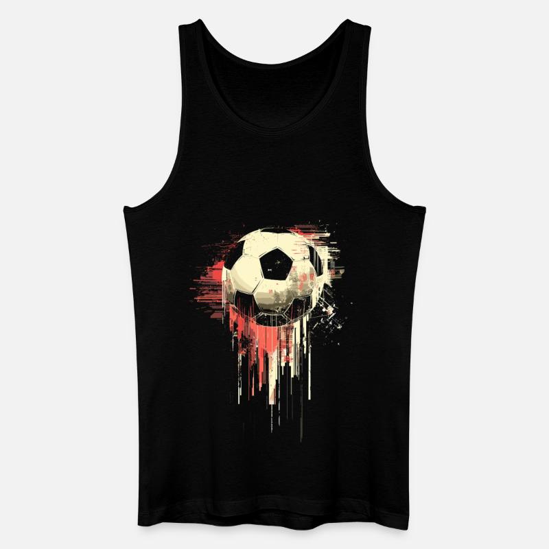 Fußball Illustration - Männer Bio Tank Top - Schwarz