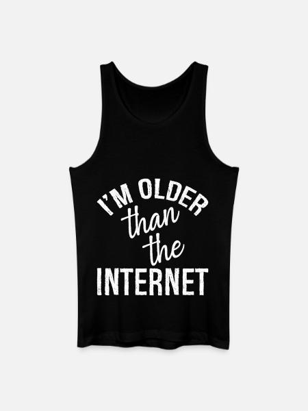 I'm older than the Internet - Men’s Organic Tank Top - black