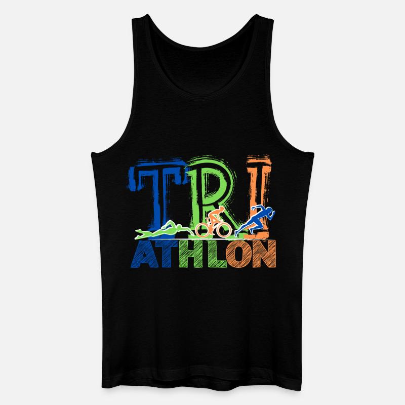 TRIATHLON - Next Level - Männer Bio Tank Top - Schwarz