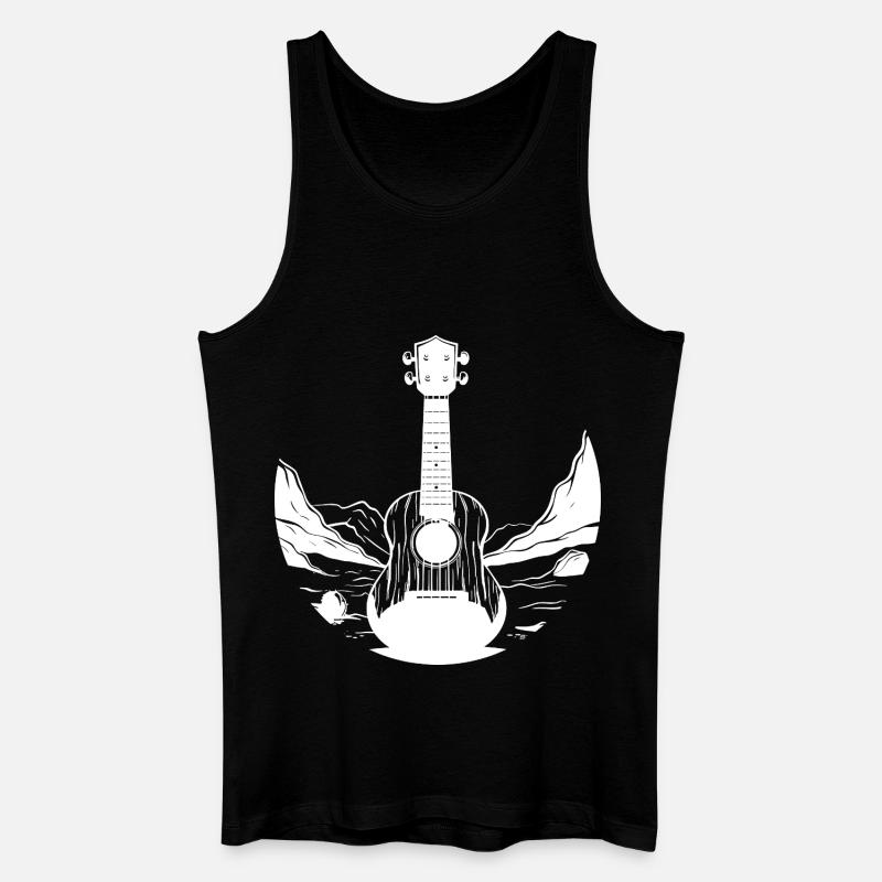 Ukulele Graphics - Men’s Organic Tank Top - black