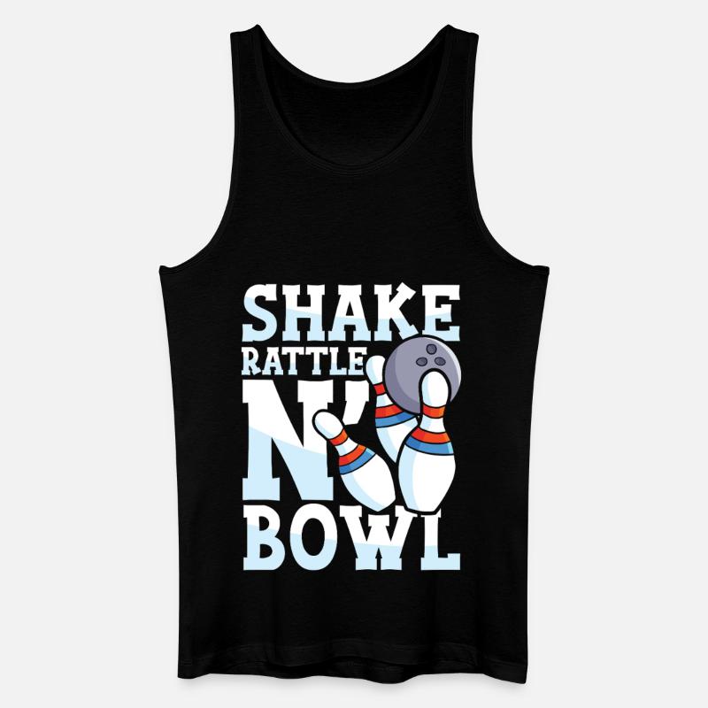 Shake rattle n bowl - Männer Bio Tank Top - Schwarz