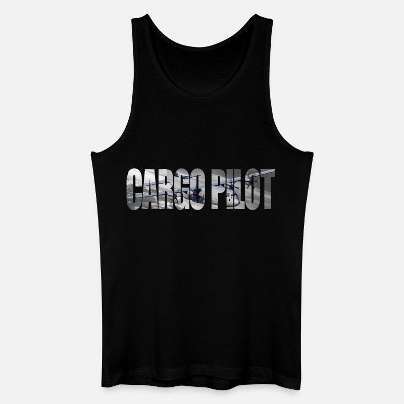 Cargo pilot C-130 - Männer Bio Tank Top - Schwarz