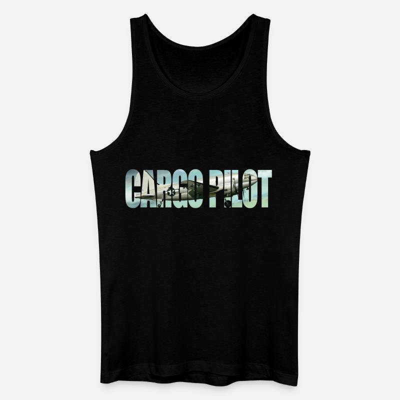 Cargo pilot C-46 - Männer Bio Tank Top - Schwarz
