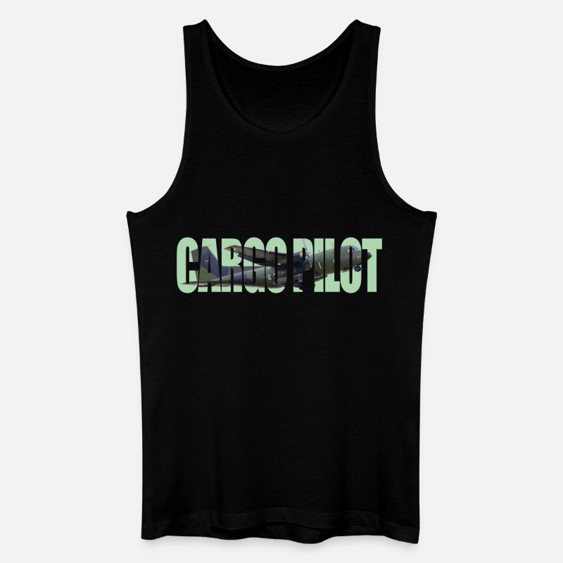 Cargo pilot C-160 - Männer Bio Tank Top - Schwarz