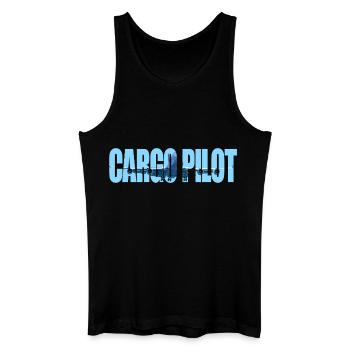 Pilote de fret - Débardeur bio Homme - noir - Devant
