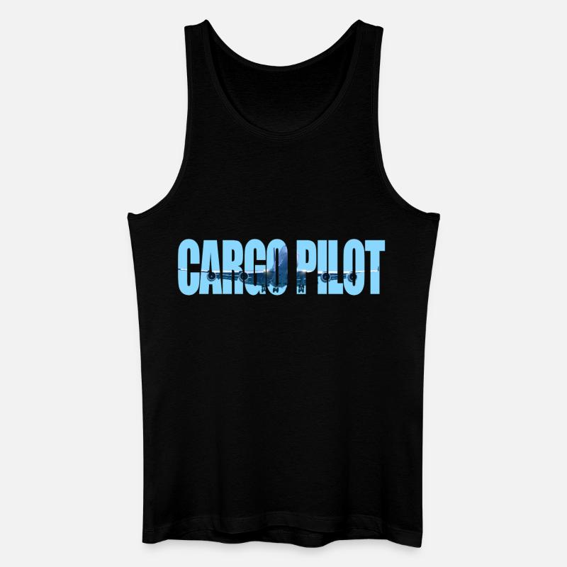 Cargo pilot - Männer Bio Tank Top - Schwarz