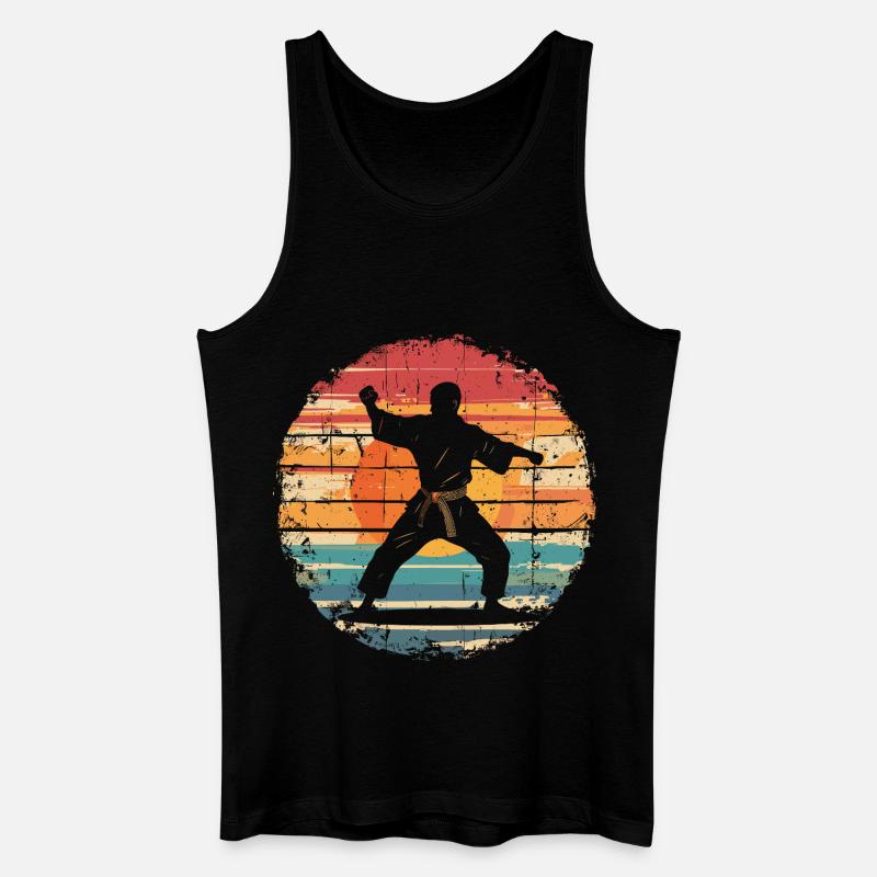 Karateka - Männer Bio Tank Top - Schwarz