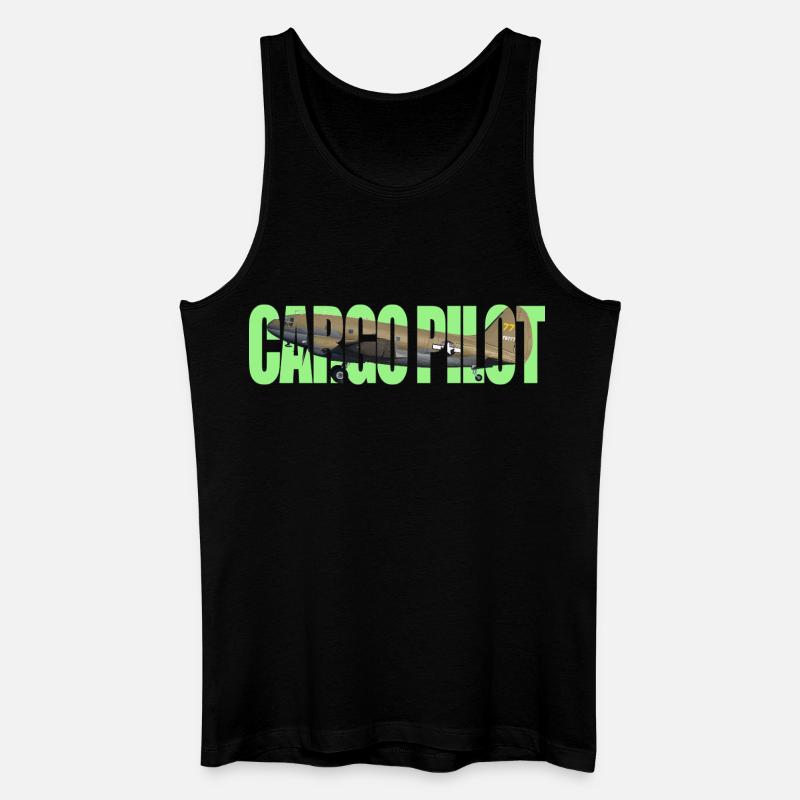 Cargo pilot C-46 - Männer Bio Tank Top - Schwarz