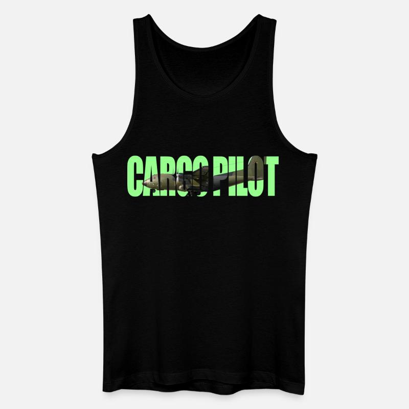 Cargo pilot C-160 - Männer Bio Tank Top - Schwarz