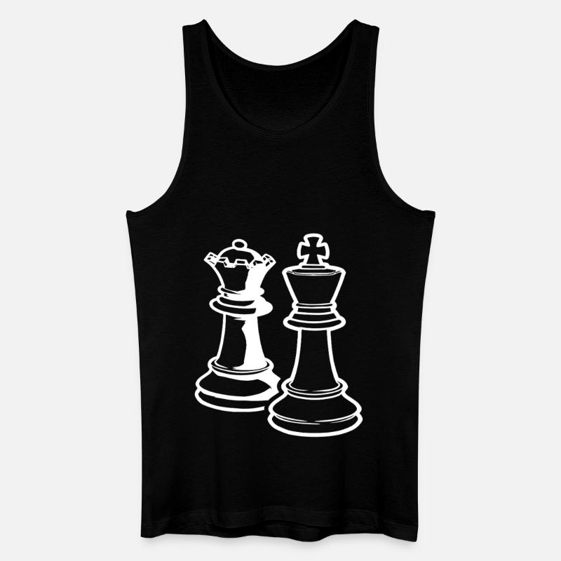 Schach - Männer Bio Tank Top - Schwarz